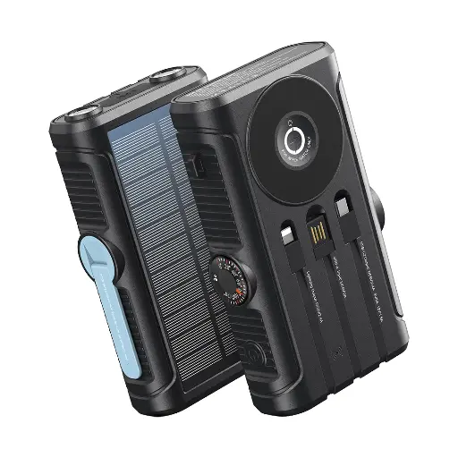 [PPBCHAW53BK] Powerology Helio Lux MagSafe Solar Power Bank 20000mAh (Black)