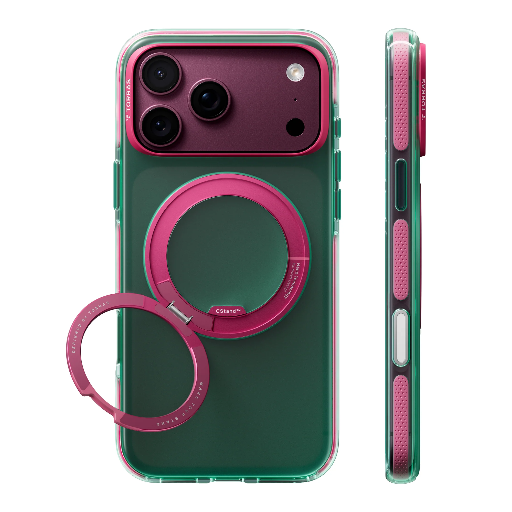 [X00RP16418010] Torras Ostand O3 Hue Case for iPhone 18 Pro (Green&Pink)