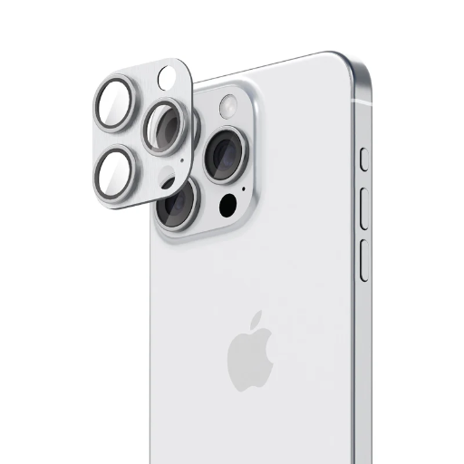 [SM16CMPRWHT] Smartix Camera Lens for iPhone 16 Pro/Pro Max (White Titanium)