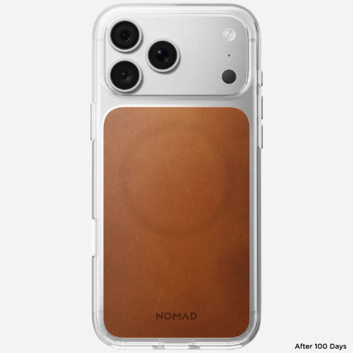 [NM017736858] Nomad Clear Leather Case for iPhone 18 Pro Max (Saddle | Horween)