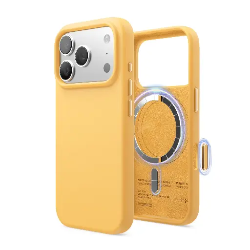 [ES17MSSC63PRO-SUN] Elago Magnetic Silicone Case for iPhone 17 Pro/18 Pro (Sunshine)