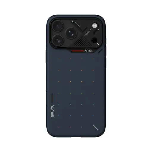 [A18-AFQ-PT-BU-PRO] AULUMU Ultra-Slim Particle Aramid Fiber Case for iPhone 18 Pro (Blue)