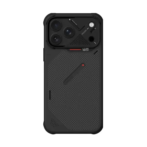 [A18-AFT-BK-PRO] AULUMU Armor Ultra-Slim Shockproof Aramid Fiber Case for iPhone 18 Pro (Black)