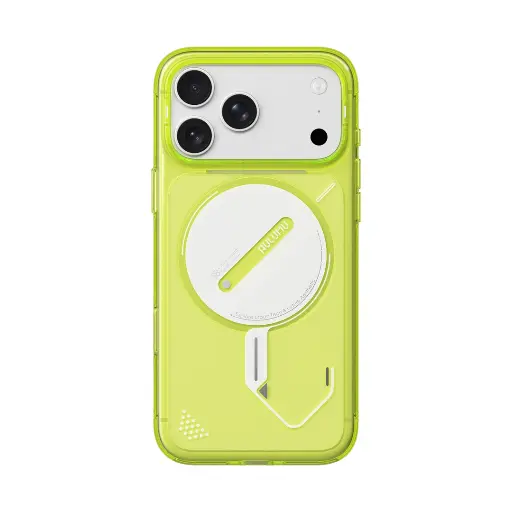 [A18-PC-YL-PM] AULUMU Lumen Transparent Luminous Case for iPhone 18 Pro Max (Yellow Lemon)