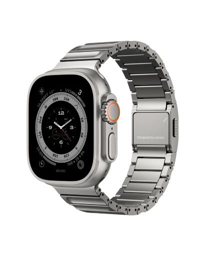 [UA-C01-TI-J] AULUMU Hi-Per Titanium Alloy Watch Band (Titanium)