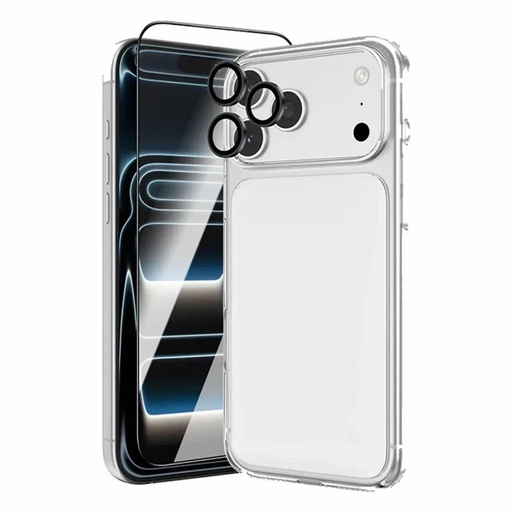 [PP-S6-IP18PRO-MPC] Phone Planet Bundle Unique Super Protection Set For IP 18 Pro (Clear)