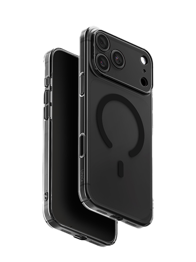 [UNIQ-IP6.3P(2026)-ASMGSMK] UNIQ Hybrid Magclick Charging Airsuit Case for iPhone 18 Pro (Glossy Smoke)