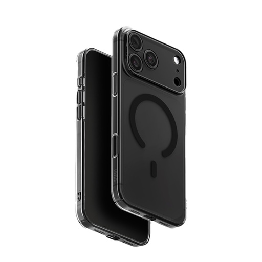 [UNIQ-IP6.3P(2026)-ASMGSMK] UNIQ Hybrid Magclick Charging Airsuit Case for iPhone 18 Pro (Glossy Smoke)