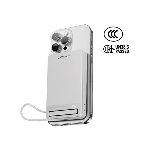 [Q10Pro5A-SI] XPower MagNetoPlus Q10 Pro Wireless Powerbank 10000mAh (Silver)