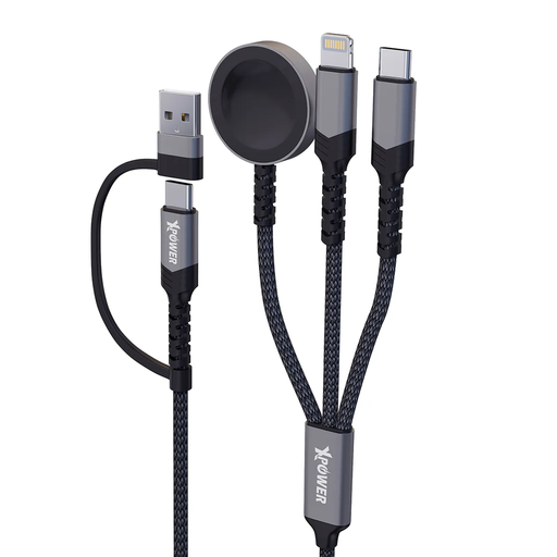 [C2CLW3-1-100-GY] Xpower 60W 6in1 Charging Cable (Black)