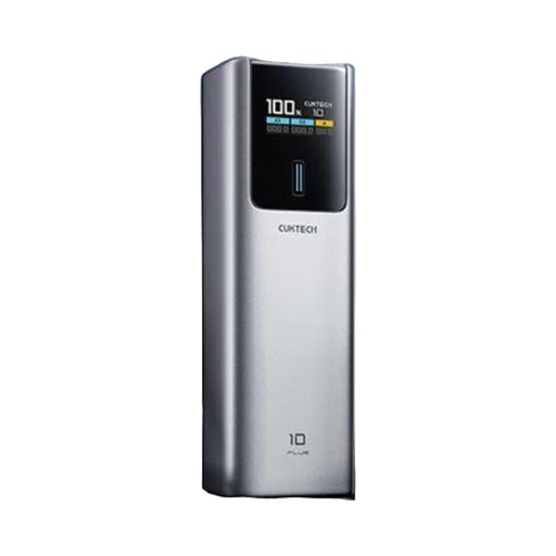 [PB150P] باوربنك CUKTECH Plus 15000 امبير 120 واط 2 تايب سي + 1 USB-A لون رمادي