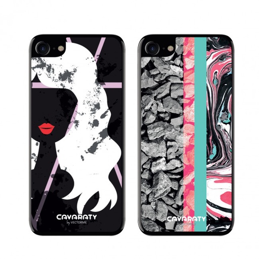 [EV0054] Kavy Back Sticker Skins 2X for iPhone 6 6s 7