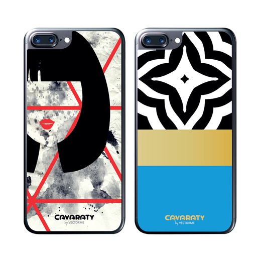 [EV0060] Kavy Back Sticker Skins 2X for iPhone 6/6s Plus and 7 Plus