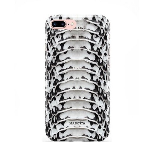 [MDTTA-3D0970-IP7PLUS] Madotta Black and White Cobra Snakeskin Case for iPhone 7 Plus