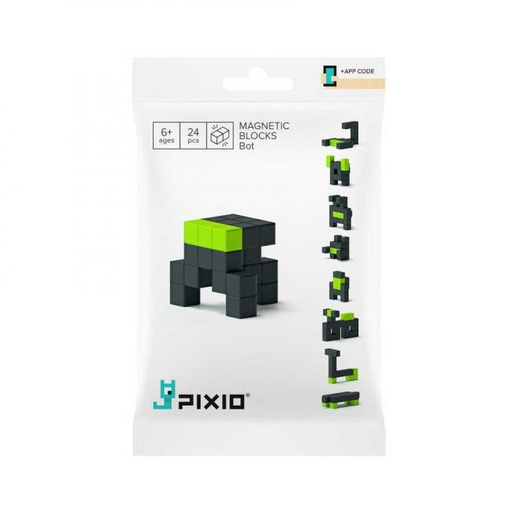 [50102] PIXIO BOT - 24 Magnetic Block Set