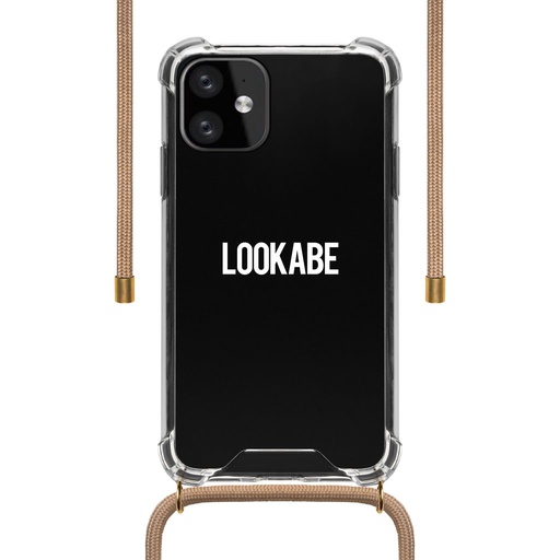[LOO030] LOOKABE Necklace Case for iPhone 11 (Nude)