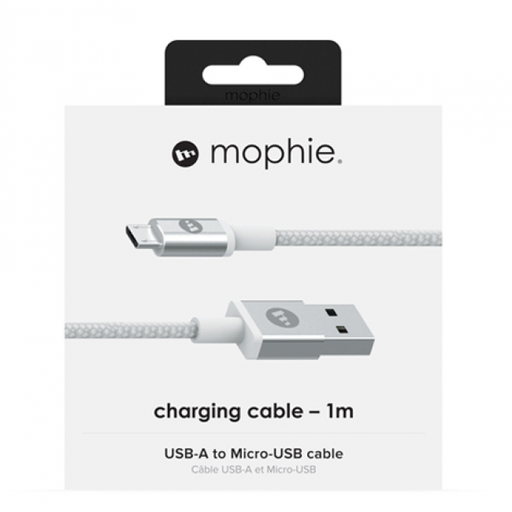 [409903211] Mophie USB-A to Micro Cable 1M (White)