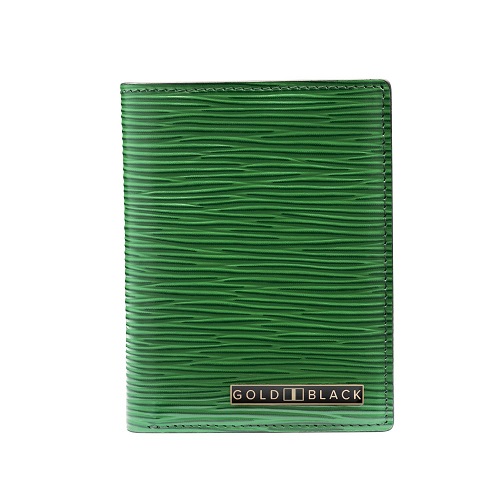 [43456] GoldBlack Passport Cover (Unico Green)