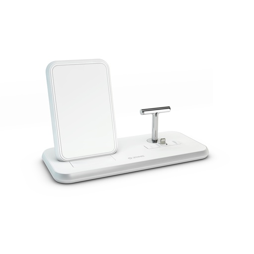 [ZEDC06-W] ZENS Stand Dock Aluminium Wireless Charger (White)