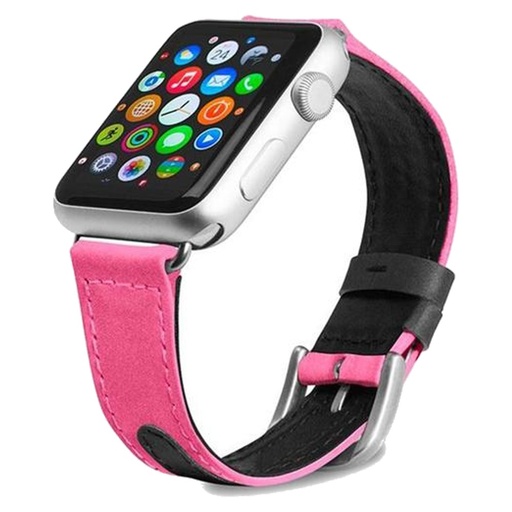[WB-A13-42-R05] Evutec Sport Band for Apple 42/44mm (Pink/Black)
