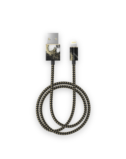 [IDFCL-150] iDeal Of Sweden Como Leather Lightning Cable 1m (Black Galaxy Marble)