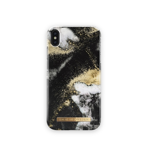 [IDFCAW19-IXSM-150] iDeal Of Sweden for iPhone Xs Max (Black Galaxy Marble)