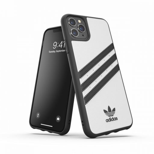[36280] Adidas 3-Stripes Snap Case for iPhone 11 Pro (White/Black)
