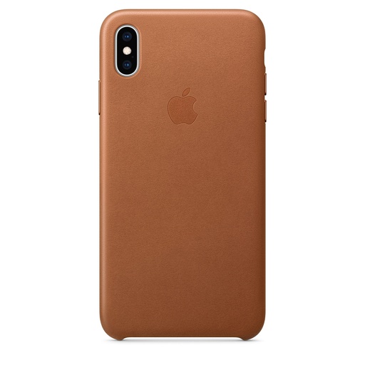 [MRWV2FE] Apple Leather Case for iPhone XS Max (Saddle Brown)