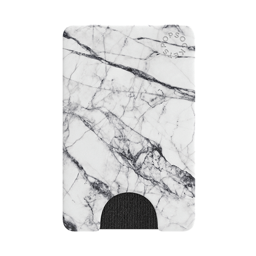 [800860] Popsockets PopWallet (White Marble)