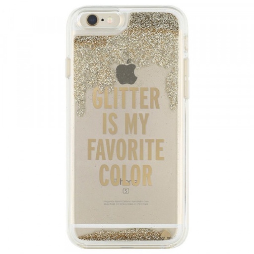 [KSIPH-052-GLD] kate spade new york Liquid Glitter Clear Case for iPhone 8/7 Gold