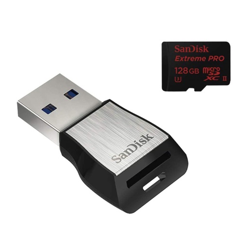 [SDSQXPJ-128G-GN6M3] Sandisk Extreme Pro MicroSDXC 128GB 275 MBs UHS-II Memory Card
