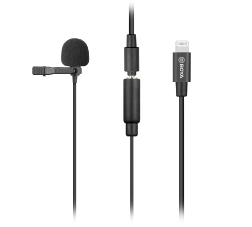 [BY-M2] BOYA Clip-on Lavalier Microphone for iOS devices