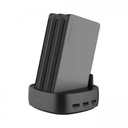 Powerology 3in1 Power Station 8000mah With Built-In Cable (Black)