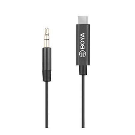 [BY-K2] BOYA 20cm 3.5mm Male TRRS to Male Type-C Adapter Cable