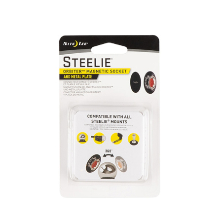 [STO-01-R7] NiteIze Steelie Orbiter™ Magnetic Socket Metal Plate