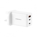 Momax One Plug 65W 3-Port GaN Charger (White)