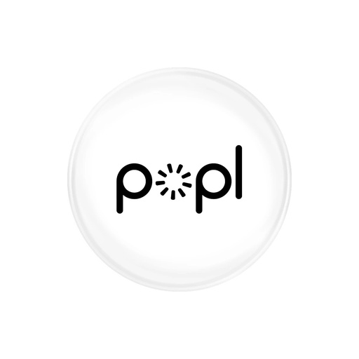 [Popl-White] Popl fastest way to share your social media and contact info (White)