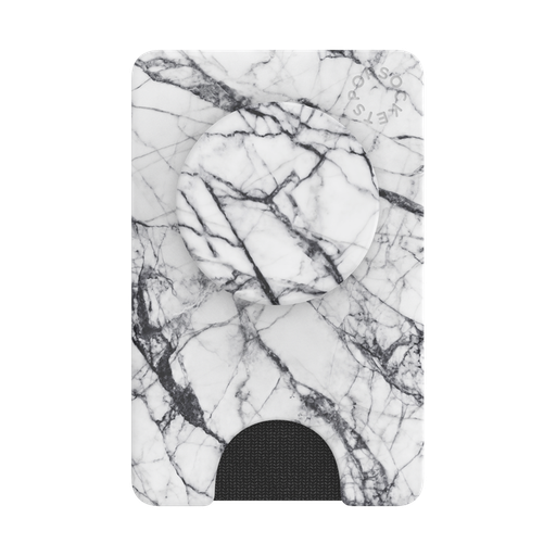 [802851] Popsockets PopWallet Plus PhoneGrip (Dove White Marble)