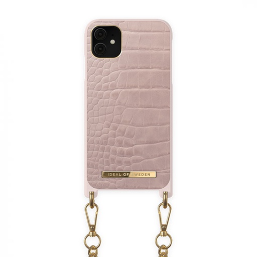 [IDNCSS20-I1958-211] iDeal of Sweden Necklace for iPhone 11 Pro (Misty Rose Croco)