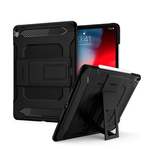 [068CS25203] Spigen Tough Armor Tech for iPad Pro 12.9 Case 2018 (Black)