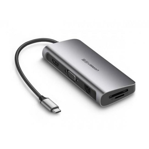 [40873]  يوجرين محول 9-in-1 HDMI Ethernet USB C Hub