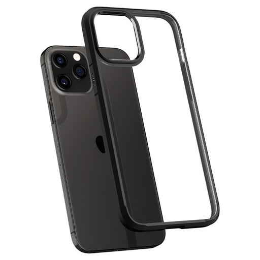 [ACS01477] Spigen Crystal Hybrid for iPhone 12 Pro Max (Black Clear)