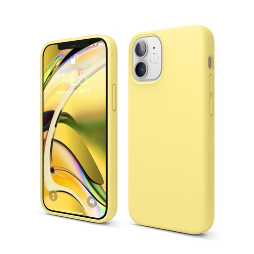 [ES12SC54-YE] Elago Premium Silicone Case 12 mini (Yellow)
