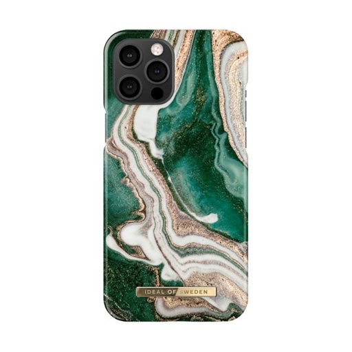 [IDFCAW18-I2061-98] iDeal of Sweden for iPhone 12/12 Pro (Golden Jade Marble)