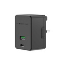 Powerology Ultra-Quick PD Charger Dual Ports 36W (Black)