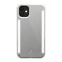 LuMee Duo Instafame Lighted Case iPhone 11/Xr (Silver Mirror)