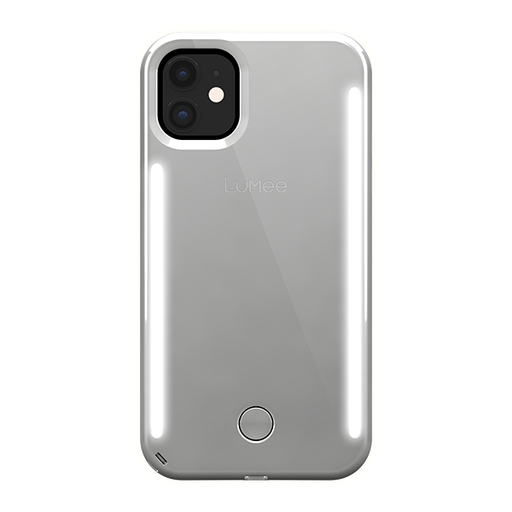 [LM041710] LuMee Duo Instafame Lighted Case iPhone 11/Xr (Silver Mirror)