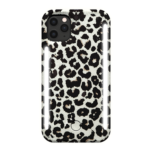 [LM041716] LuMee Duo Instafame Lighted Case iPhone 11 Pro/Xs/X ( Leopard Glitter)