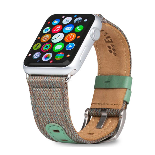 [WB-A13-42-D10] Evutec Northill for Apple Watch 42mm/44mm (Chroma/Sage)