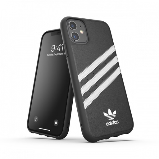 [42229] Adidas 3-Stripes Snap Case for iPhone 12 mini (White/Black)